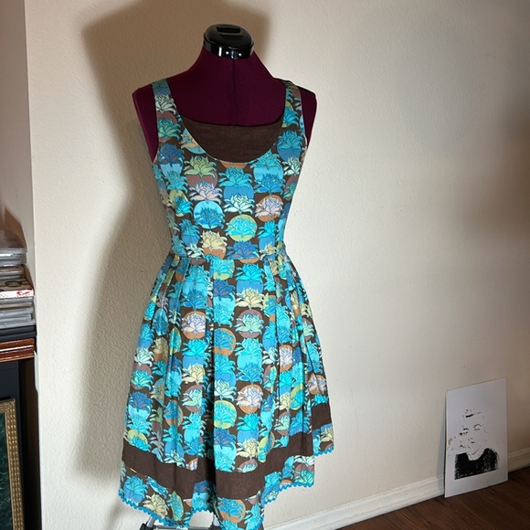 Love-Life Dresses & Skirts - Love-Life Collection (Felice Pappas) Classic Swing Style Dress with Lotus Flower